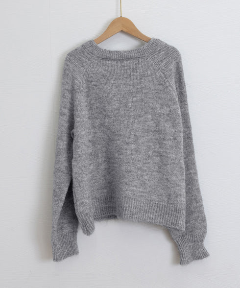 トグルボタンニットカーディガン長袖秋冬服 レディース おしゃれニットトップス きれいめカジュアル ニットセーター 丸首 韓国風ニット羽織 人気 前開き 無地ニット 24TPS-064