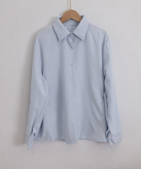 サイドボタンタックシャツブラウス長袖春服 レディース オフィスカジュアル シャツ ウエストシェイプ ブラウス 襟付き 着やせトップス おしゃれ 秋服 30代40代 24TPS-079