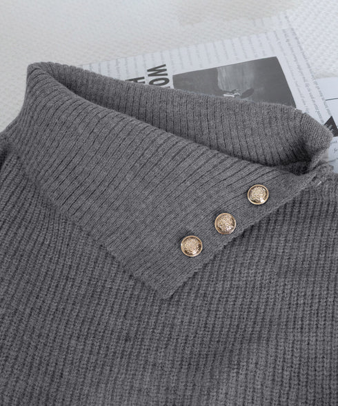 ニットワンピースオフショルダーワンピース レディース ボタンデザイン リブワンピース 大人可愛い ショート丈ワンピース セクシーワンピース 着やせ セータードレス 24WPS-003