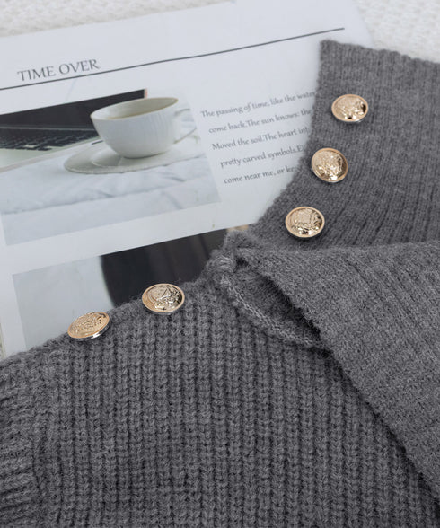 ニットワンピースオフショルダーワンピース レディース ボタンデザイン リブワンピース 大人可愛い ショート丈ワンピース セクシーワンピース 着やせ セータードレス 24WPS-003