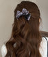 ビッグリボンバンスクリップサテンクリップ 大人可愛いヘアアクセサリー フェミニンヘアクリップ 簡単髪留め 女子会二次会 デート髪飾り しっかり留まるリボンクリップ 2FANXZ-001