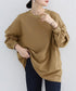 ボーダーtシャツ レディース 長袖ロンT ラウンドネック ゆったり 着やせプルオーバー 韓国 おしゃれカットソー 体型カバートップス チュニック無地 春秋冬着回し 2RIRI-001