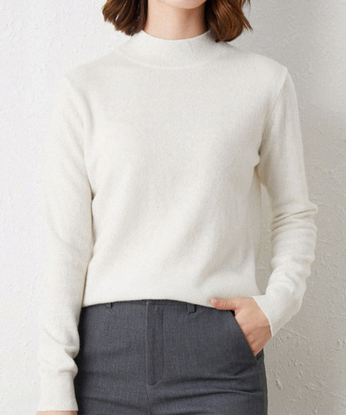 プチハイネックニットトップス レディース 大人可愛い 長袖ニットソー シンプル ニットインナー 秋服 着回しニットウェア きれいめ 無地 ベーシックニット 春秋冬 2XUAN-005