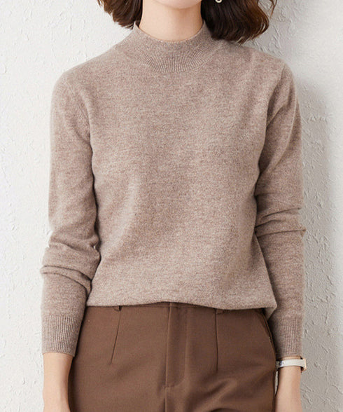 プチハイネックニットトップス レディース 大人可愛い 長袖ニットソー シンプル ニットインナー 秋服 着回しニットウェア きれいめ 無地 ベーシックニット 春秋冬 2XUAN-005