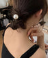 パールヘアゴム 韓国風 ヘアアクセサリー 大人可愛いヘアゴム 跡がつかない プチプラヘアアクセサリー おしゃれフェイクパール髪ゴム上品清楚 簡単ヘアアレンジグッズ 2YIQING-001