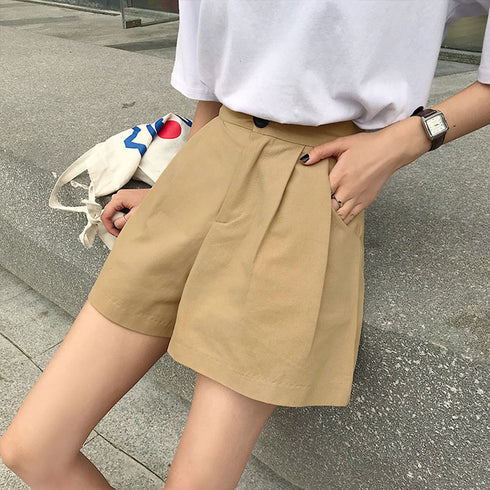 ハイウエスト ショートパンツ レディース Aライン 無地 ショーパン 短パン 韓国ファッション 美脚脚長 ホットパンツ ベーシック着やせパンツ 20代30代40代 2YUEYH-005