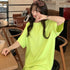 ロングtシャツ レディースビッグtシャツ シンプル チュニックロンT 半袖 カジュアル クルーネックカットソー 無地 ゆったりプルオーバー 体型カバーおしゃれ夏服 2AMIY-008