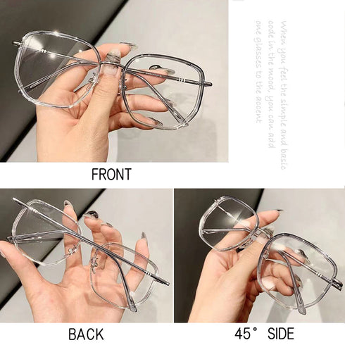 伊達メガネ ブルーライトカットPCメガネ レディース おしゃれ ファッションメガネ 小顔 可愛い パソコン眼鏡 スクエアフレームオルチャン アクセサリー 韓国新作 2ANL-001