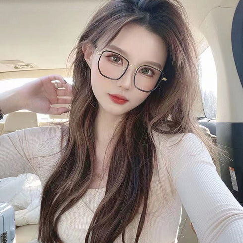 伊達メガネ ブルーライトカットPCメガネ レディース おしゃれ ファッションメガネ 小顔 可愛い パソコン眼鏡 スクエアフレームオルチャン アクセサリー 韓国新作 2ANL-001