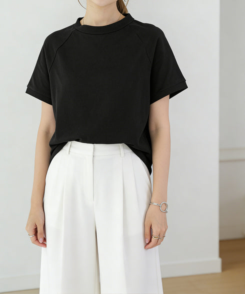 ボーダーTシャツ 半袖チュニックTシャツ 綿混tシャツ クルーネックカットソー プルオーバー着やせ夏トップス おしゃれカジュアル シンプルロングtシャツ ゆったり 2CHENFAN-001