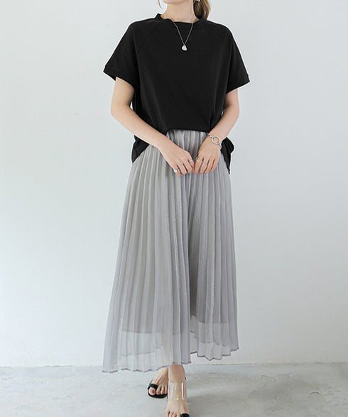 ボーダーTシャツ 半袖チュニックTシャツ 綿混tシャツ クルーネックカットソー プルオーバー着やせ夏トップス おしゃれカジュアル シンプルロングtシャツ ゆったり 2CHENFAN-001