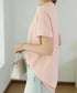 ボーダーTシャツ 半袖チュニックTシャツ 綿混tシャツ クルーネックカットソー プルオーバー着やせ夏トップス おしゃれカジュアル シンプルロングtシャツ ゆったり 2CHENFAN-001