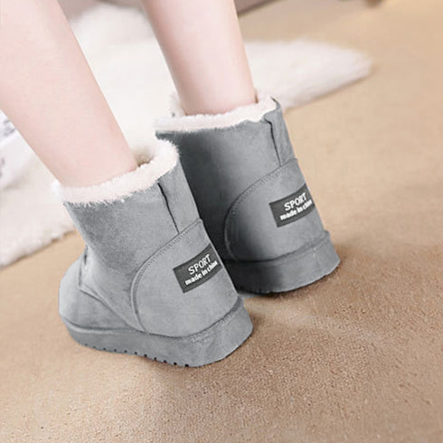 ムートンブーツ美脚脚長ショートブーツ レディース フラットヒール 裏起毛ブーティ あったか もこもこ 靴 秋冬新作 ムートンシューズ フェイクムートン 2CJX-001