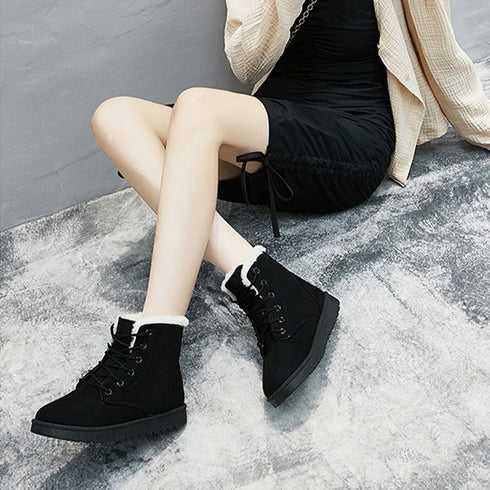 ムートンブーツ美脚脚長ショートブーツ レディース フラットヒール 裏起毛ブーティ あったか もこもこ 靴 秋冬新作 ムートンシューズ フェイクムートン 2CJX-001