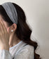 プリーツワイドカチューシャ幅広ヘアバンド 韓国風ボリュームカチューシャ小顔見え 大人可愛い人気髪飾り ヘアアレンジ小物 ターバン風カチューシャ きれいめヘアアクセ 2CL-001