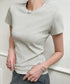 Tシャツ レディース フィットカットソー レディース クルーネックtシャツ 細見え夏服 ストレッチトップス シンプル 着回し タイトtシャツ 半袖カットソー無地 2DYYT-001