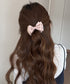 ビッグリボンバンスクリップサテンクリップ 大人可愛いヘアアクセサリー フェミニンヘアクリップ 簡単髪留め 女子会二次会 デート髪飾り しっかり留まるリボンクリップ 2FANXZ-001