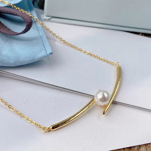 ネックレス レディース一粒フェイクパール 大人可愛い チェーンチョーカー上品ネックレス 韓国 シルバー アクセサリー おしゃれ首飾り 結婚式 ジュエリー 人気 2FULAI-001