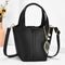 ショルダーバッグチャーム付きハンドバッグ レディース PUレザー バケットバッグ 2way 手提げ鞄 オフィスカジュアル 肩掛けバッグポーチ付き ミニトートバッグ 2GAOSHU-001