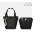 ショルダーバッグチャーム付きハンドバッグ レディース PUレザー バケットバッグ 2way 手提げ鞄 オフィスカジュアル 肩掛けバッグポーチ付き ミニトートバッグ 2GAOSHU-001