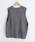 ニットベスト レディース 前開きチョッキ ポケット付きニットジレ Vネック ノースリーブニットトップス カジュアル レトロ ニットタンク 体型カバー春秋服 韓国風 2HUANYI-002