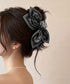 バンダナ柄ビッグリボンバンスクリップ人気 韓国風大きめ髪飾りリボンヘアクリップ 華やかヘアアクセサリー 大人可愛いヘアアレンジ 簡単まとめ髪 ペイズリー柄クリップ 2JIANYUE-001