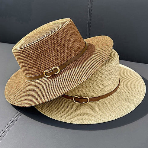 麦わら帽子 ストローハット カンカン帽子 レディース 日焼け防止 つば広帽子 サイズ調整可能 UV帽子 ビーチ帽子 春夏 日よけ 日除け ナチュラル ハット 小顔 2JIAYAN-001