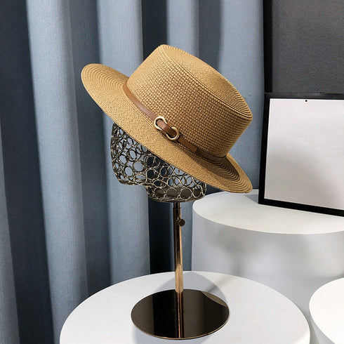 麦わら帽子 ストローハット カンカン帽子 レディース 日焼け防止 つば広帽子 サイズ調整可能 UV帽子 ビーチ帽子 春夏 日よけ 日除け ナチュラル ハット 小顔 2JIAYAN-001