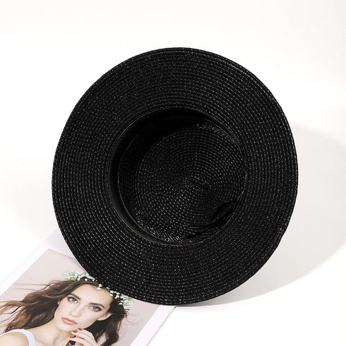 麦わら帽子 ストローハット カンカン帽子 レディース 日焼け防止 つば広帽子 サイズ調整可能 UV帽子 ビーチ帽子 春夏 日よけ 日除け ナチュラル ハット 小顔 2JIAYAN-001