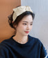 ツイストワイドカチューシャ幅広ヘアバンド 大人可愛い幅広カチューシャ 上品プリーツ髪飾り韓国風ヘアアクセサリー クロスターバン小顔見え シワ加工ヘッドバンド洗顔用 2JUNSHAN-002