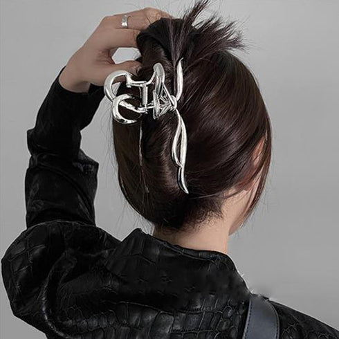 メタルヘアクリップ バンスクリップ 韓国 レディース ヘアアクセサリー 大人 可愛い ヘアクリップ ハーフアップ おしゃれ 髪飾り オフィス 誕生日 プレゼント 2JUSHUI-004