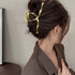 ヘアクリップ ウェーブ バンスクリップ おしゃれ ヘアアクセサリー 大きめ 簡単ヘアアレンジ 大人女性 可愛い まとめ髪 韓国ファッション雑貨 韓流 髪留め上品 2JUSHUI-005