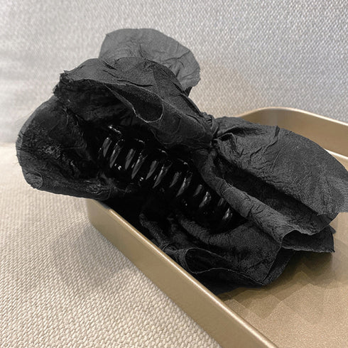 リボンヘアクリップ 大きめバンスクリップ 韓国ヘアアクセサリー おしゃれ シンプル髪留め 大人可愛いクリップ オフィスカジュアル レディース ハーフアップ 髪飾り 2JUSHUI-009