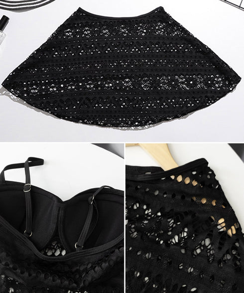 水着 レディース レースモノキニセクシー 2wayワンピース水着 シースルー かぎ編み水着セット 体型カバー ラグジュアリー セクシー胸元水着 海水浴リゾート旅行 2KAISIDI-001