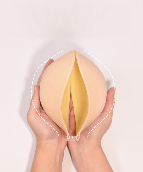 4倍盛りシリコンブラ 洗える極厚粘着ブラ ボリュームアップ 水着用シリコンパッド 小胸向け 4cm超厚ブラカップ 落ちないニプレスパッド ニップルカバー 強粘着力 2LALISHA-001