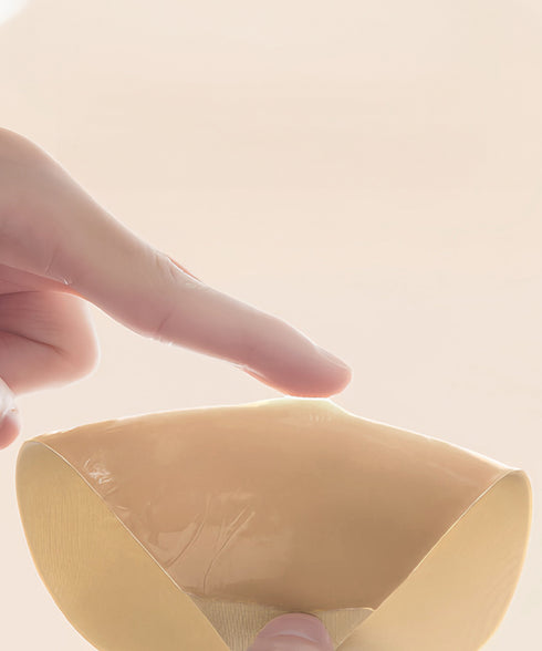 ハート型シリコンブラ盛れるシリコンパッド ストラップレス 粘着ブラ ニップレスパッド 水着ブラ 快適フィット セクシーランジェリー 谷間盛れる 防水パッドコスプレ 2LALISHA-003