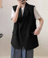 テーラードベスト レディースジレ 韓国風 テーラードジレ ダブルボタン ノースリーブジャケット 体型カバーベスト着やせ オフィスカジュアル 春夏秋冬ライトアウター 2LASA-001