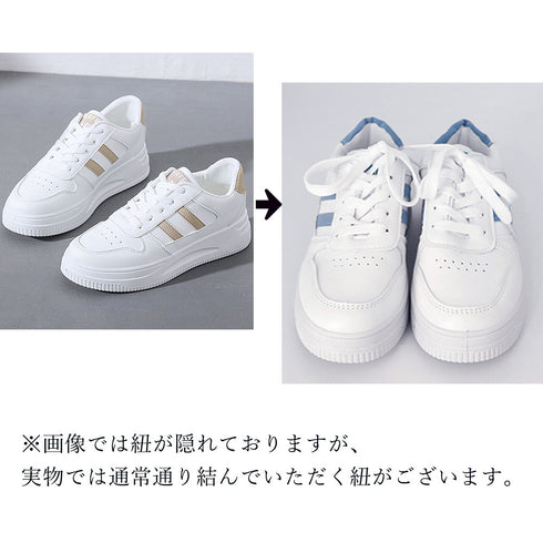 ローカットスニーカー 白 レディース韓国 カジュアル フラットシューズ 歩きやすい おしゃれ PUレザースニーカー 通勤通学美脚シューズ レースアップ靴履きやすい 2LONG-001