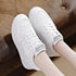 ローカットスニーカー 白 レディース韓国 カジュアル フラットシューズ 歩きやすい おしゃれ PUレザースニーカー 通勤通学美脚シューズ レースアップ靴履きやすい 2LONG-001