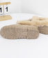 モカシン レディース ボアローファー冬靴 可愛い フェイクファーパンプス ぺたんこ 暖かい ムートンスリッポン スエード調 履きやすい ふわふわシューズ 疲れない 2LONG-007