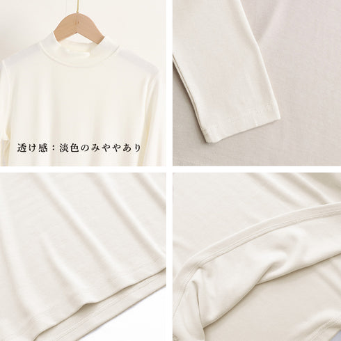 長袖プルオーバー レディース カットソー シンプル ロングスリーブ Tシャツ 重ね着 無地インナートップス プチハイネック 春秋冬 韓国 ベーシック 肌着 着やせ 2OUMAL-001