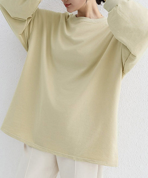 ボーダーtシャツ レディース 長袖ロンT ラウンドネック ゆったり 着やせプルオーバー 韓国 おしゃれカットソー 体型カバートップス チュニック無地 春秋冬着回し 2RIRI-001