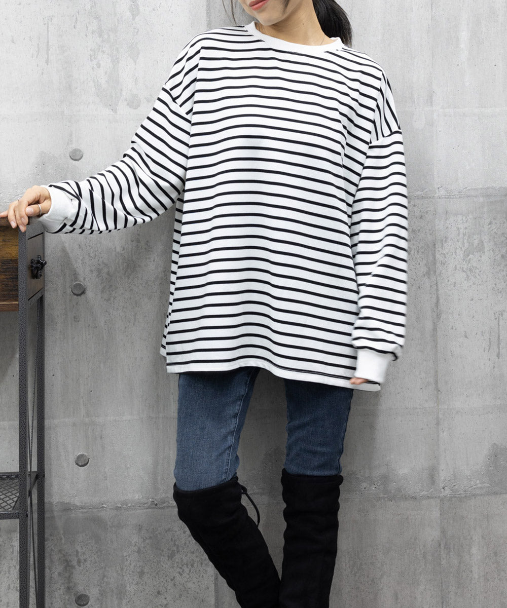ボーダーtシャツ レディース 長袖ロンT 詳細画像22