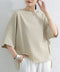 ブラウス レディース ドルマンカットソー クルーネック 薄手 プルオーバー ゆったり 大人女性夏服 無地 着やせトップス 30代40代 オフィスカジュアル 通勤服 2RIRI-004