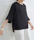 ブラウス レディース ドルマンカットソー クルーネック 薄手 プルオーバー ゆったり 大人女性夏服 無地 着やせトップス 30代40代 オフィスカジュアル 通勤服 2RIRI-004