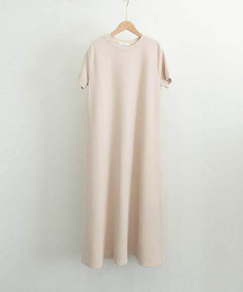 AラインTシャツワンピース 体型カバー夏 半袖 ロングワンピース レディース ラウンドネック リラックスワンピ 30代40代50代 着やせワンピ 無地ルームウェア 2RIRI-005