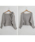 ラメシャギーニットオフショルダートップス アシメワンショルダーニットプルオーバー レディース 肩リボンガーリーセーター 韓国風きらきらトップス キレイめニット秋冬 2ROUYAN-001