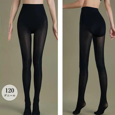お腹引締め フェイクタイツ ヒップアップ 暖かタイツ 締め付け感なしレギンス 裏フリース 美脚フェイクストッキング ハイウエスト 無地ヌードスキンタイツ あったか 2RUIJIN-001