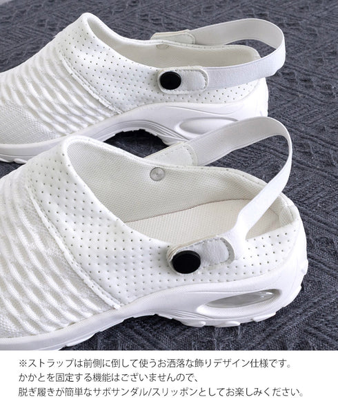 厚底メッシュスニーカーサンダルレディース 通気性抜群 軽量 エアクッションスポーツサンダル 厚底サボサンダル 歩きやすい 美脚スタイルアップ靴 おしゃれ 旅行くつ 2SHENGZHI-001