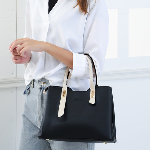 トートバッグ レディースショルダーバッグ バイカラー 3way 斜めがけバッグ 大容量 ハンドバッグ 大人女子 PUレザーかばん オフィスカジュアル 肩掛けかばん 2SSHU-001